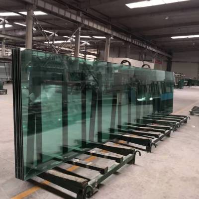 河南高速口汽车展厅19mm15毫米钢化玻璃幕墙设计加工安装1米-13米